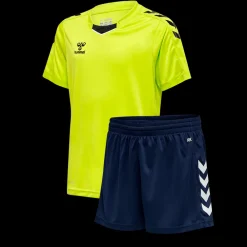Sale Core XK Sæt Lime/Navy- Kinder Sportbekleidung Kinder T-shirts | Shorts