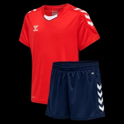 Fashion Core XK Sæt Rød/Navy- Kinder Sportbekleidung Kinder T-shirts | Shorts