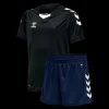 Outlet Core XK Sæt Sort/Navy- Kinder Sportbekleidung Kinder T-shirts | Shorts