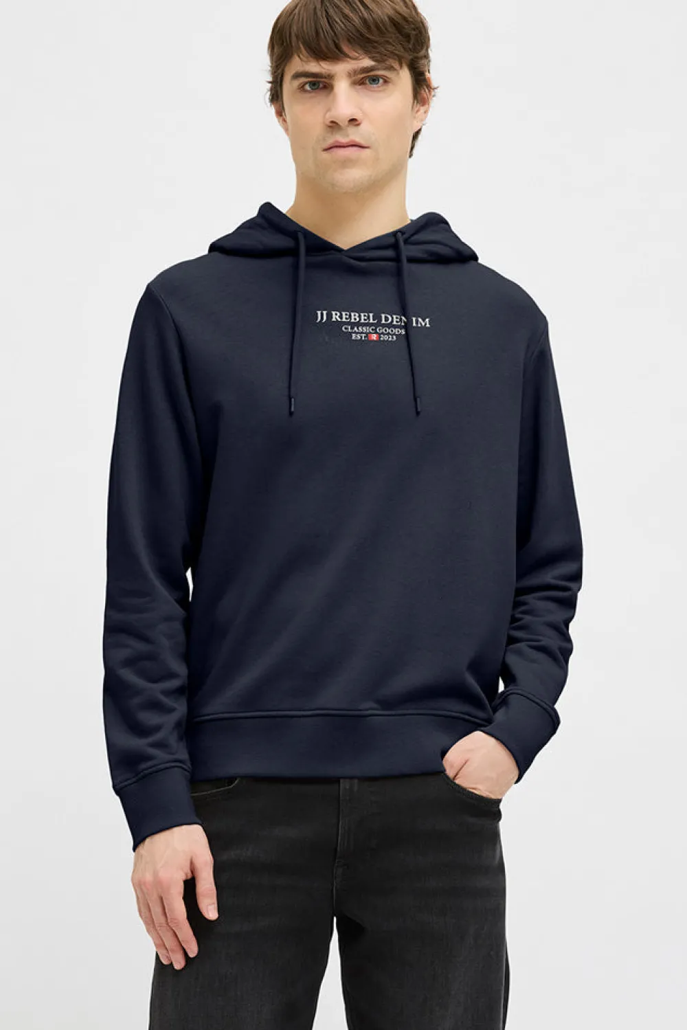Sale Jeans Rebel Print Sweat Hood - Herre Sweatshirt Herren Langarmshirts Und Sweatshirts | Vatertag