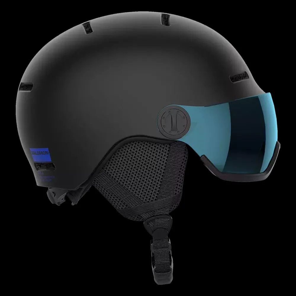 Outlet Jr Orka Visor Helmet - Kinder Skihelm mit Skibrille Skibrillen | Skizubehör