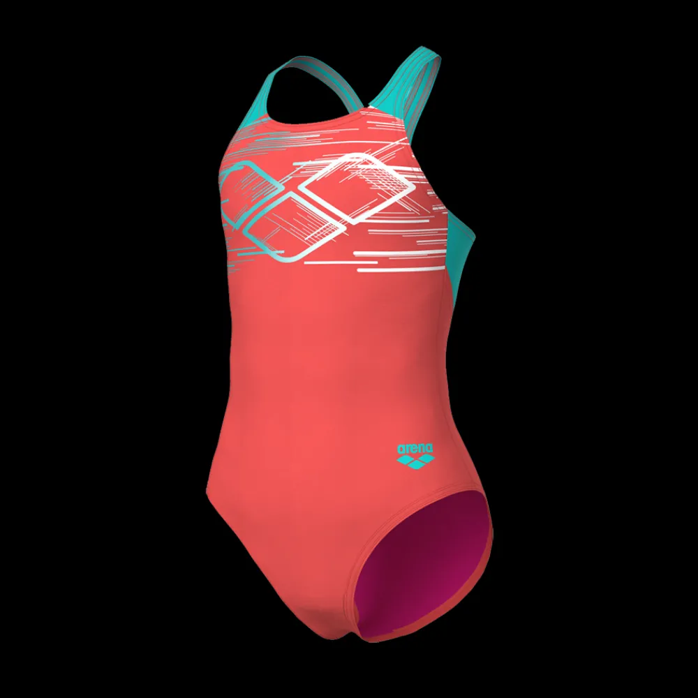 Hot Jr Pastime V Back Suit - Mädchen Badeanzug Kinder Badebekleidung | Badeanzüge