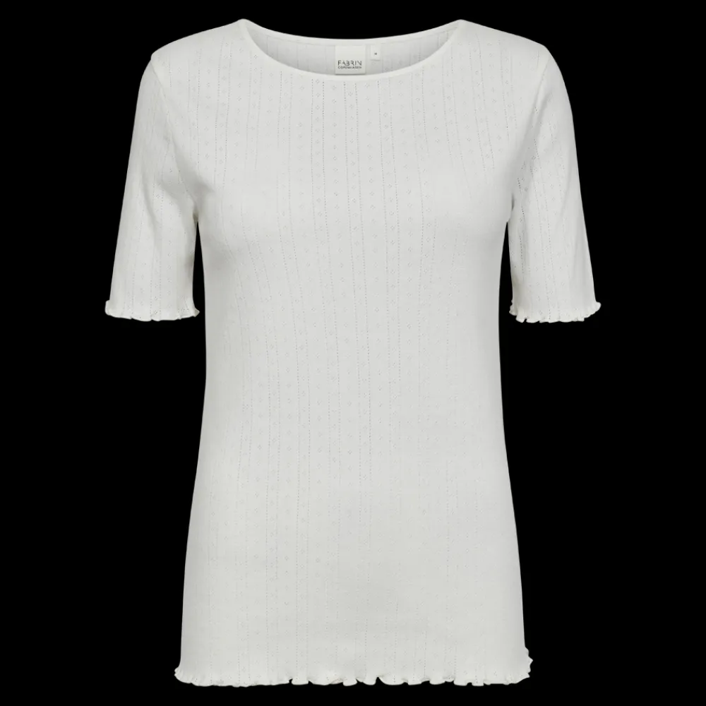 Fashion Pointelle S/S Tee 25, W. - Damen T-shirt Festival | T-shirts