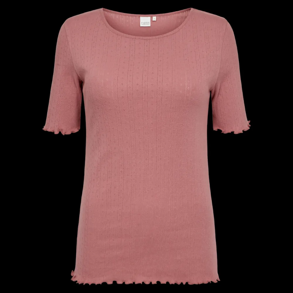 Fashion Pointelle S/S Tee 25, W. - Damen T-Shirt Festival