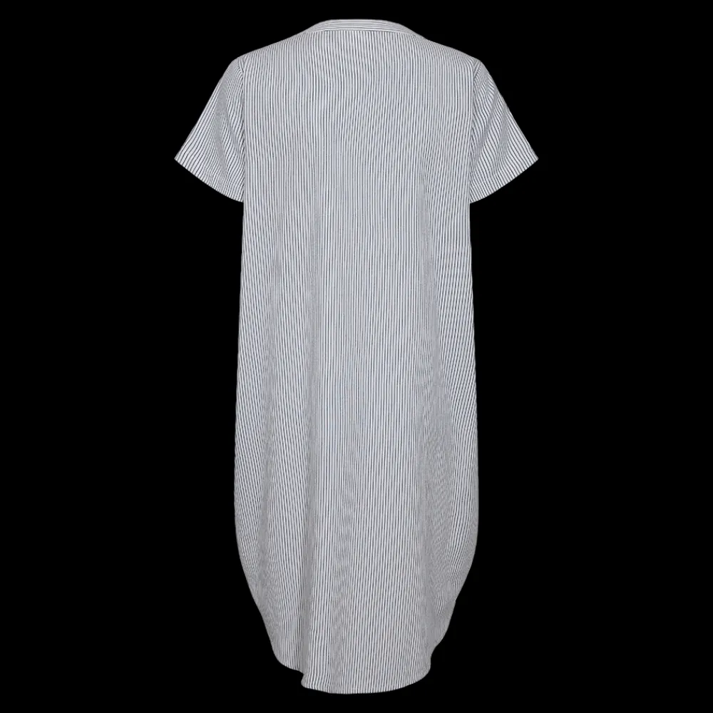 Online Stripe Dress V-Neck 25, W. - Damen Kleid Damen Kleider Und Röcke