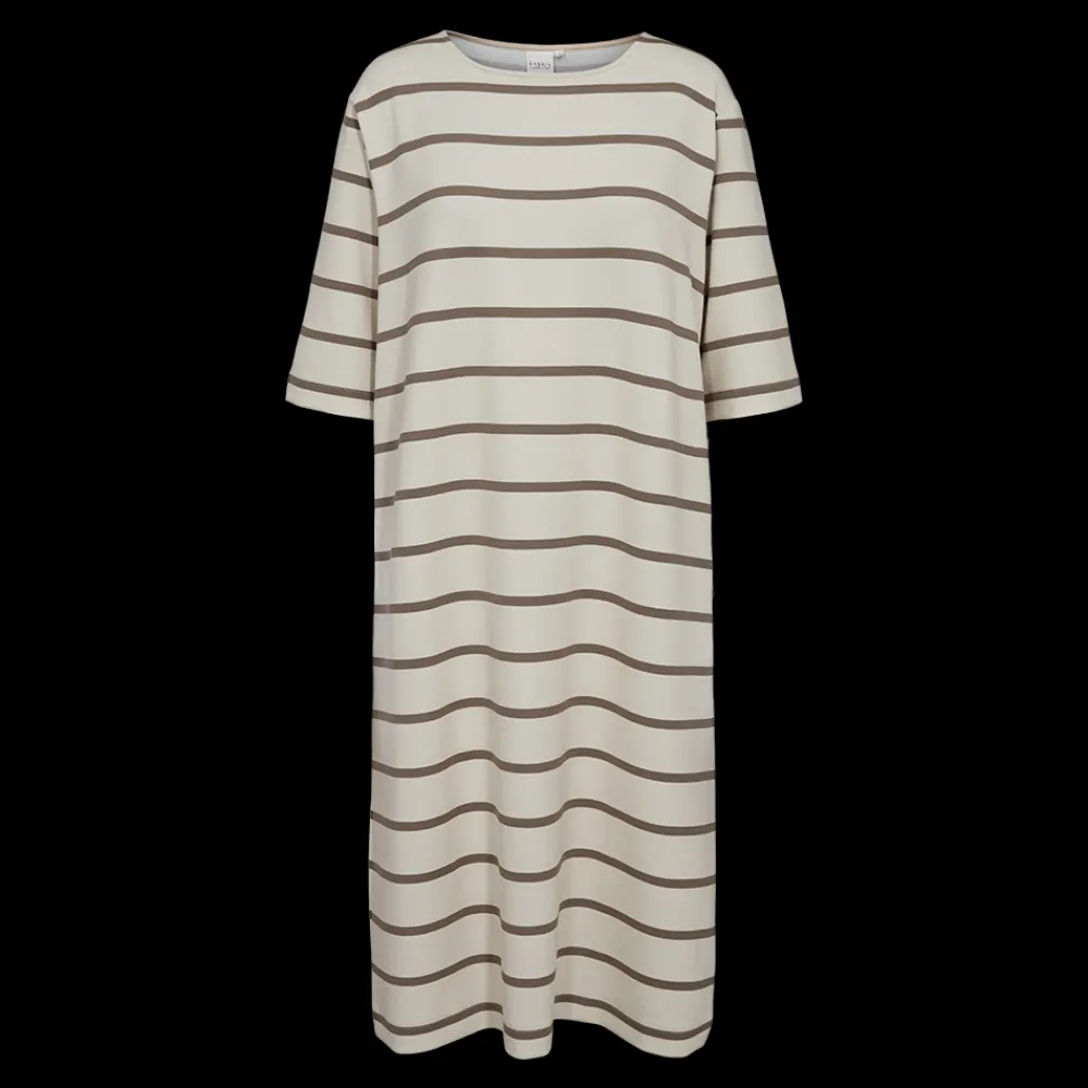 Outlet Sweat Dress AOP Stripe 25, W. - Damen Kleid Damen Kleider Und Röcke