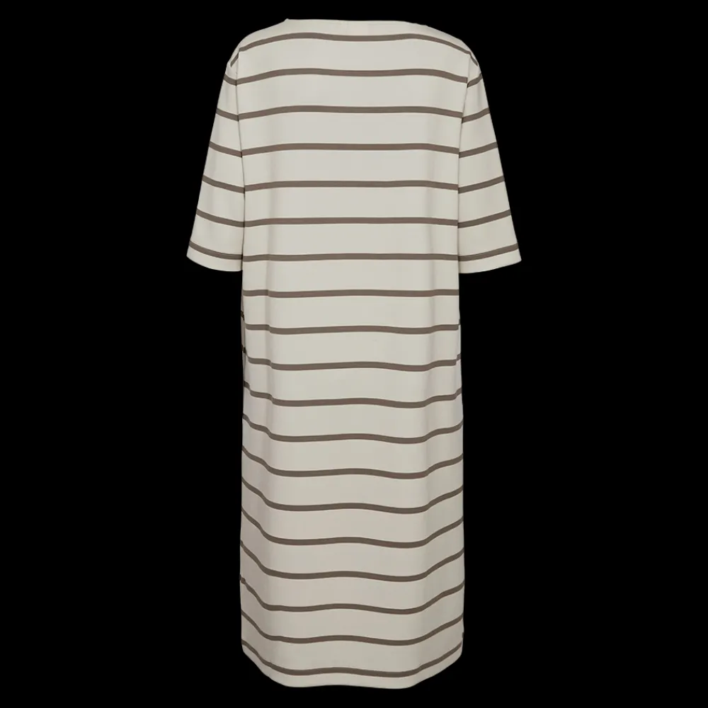 Outlet Sweat Dress AOP Stripe 25, W. - Damen Kleid Damen Kleider Und Röcke