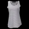 Fashion W Striped Singlet - Damen Top Damen T-shirts
